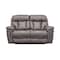 Armen Living Estelle Power Loveseat in Gunmetal Fabric LCES2GM - alternate 2